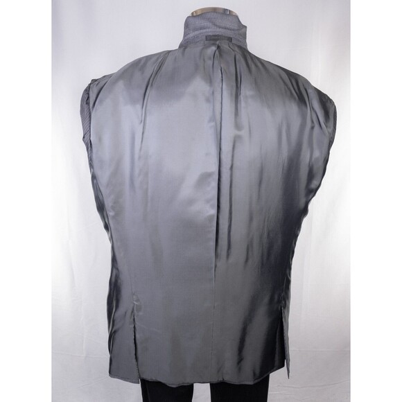Calvin Klein Slim Men's Sport Coat Blazer Two Button Texture Gray Wool/Silk 52R - Picture 12 of 13